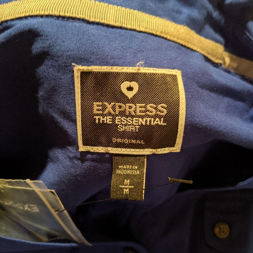 Express Essentials Button Down Shirt - Picture 3 of 4